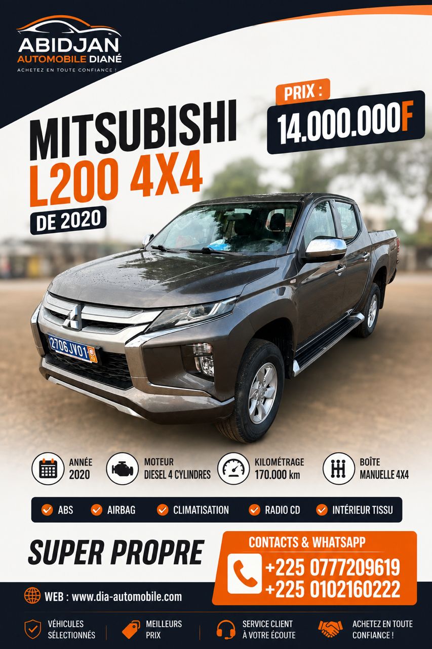 14.000.000F MITSUBISHI L200 4X4 DE 2020
