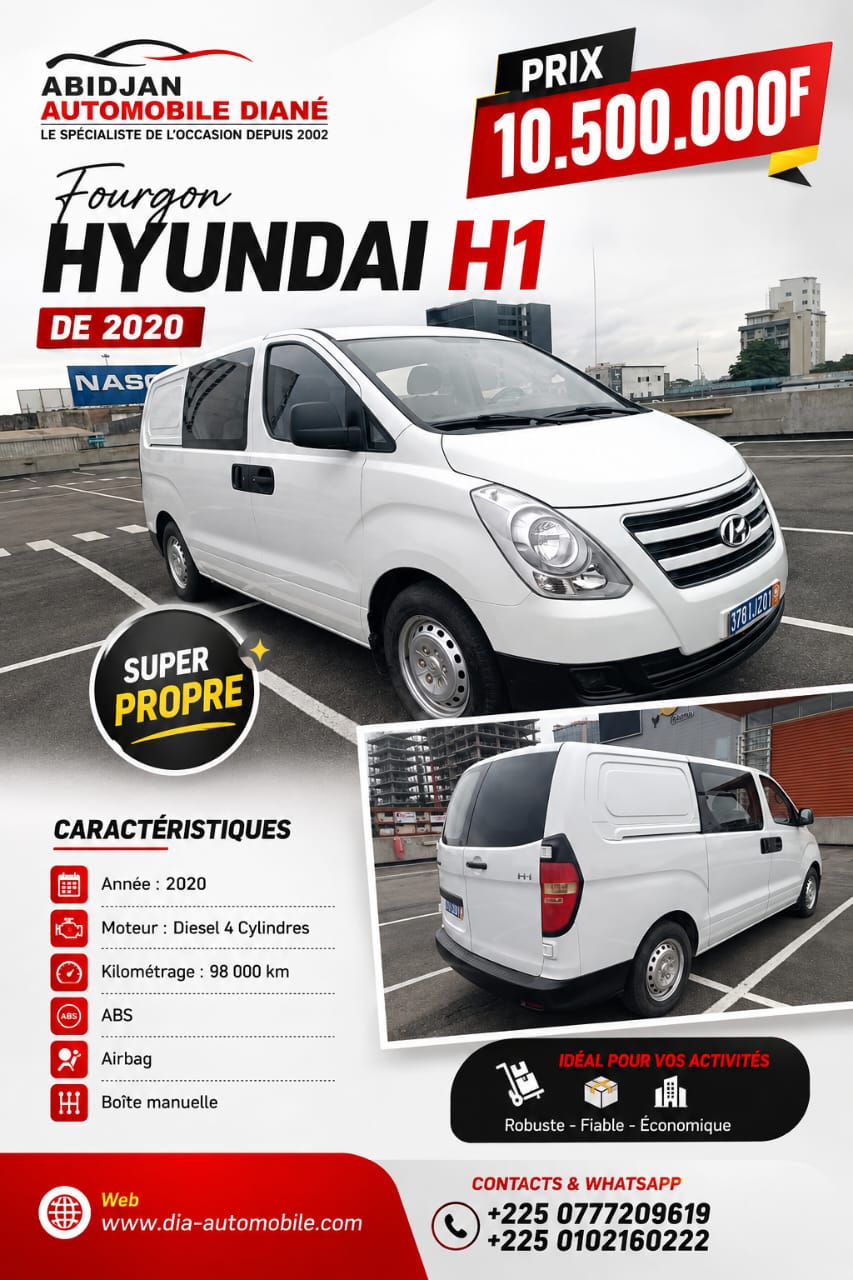 10.500.000F FOURGON HYUNDAI H1 DE 2020